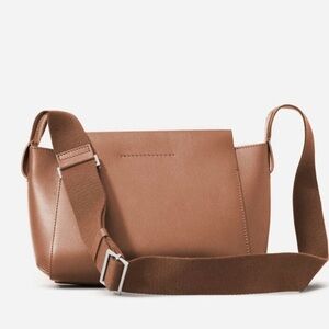 Everlane Cognac The Mini Form Bag